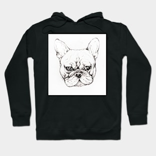 French Bulldog puppy ~ink drawing Hoodie